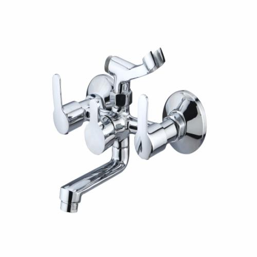 Wall Mixer Telephonic with Hand Arrangement Chrome